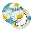 thumbnail image 7 of Uemuo Daisy Flowers Pattern Round Bar Stool Seat Covers Washable Stool Cushion Slipcover Elastic Bar Chair Covers-14 inch, 7 of 7