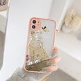 thumbnail image 1 of Funda de teléfono con Gato y flores para iPhone, carcasa trasera dura y suave a la moda para modelos 14 Pro Max, 11, 12 Pro, 13Pro Max, XS Max, XR, X, 8, 7Plus, SE Fivean unisex, 1 of 2