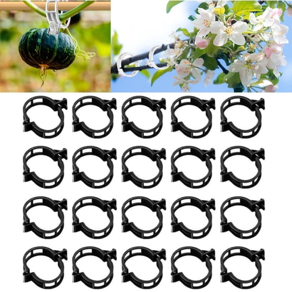 Plant Support Clips Reusable Garden Clips, Secured Plastic Plant Clips, Tomato Support Clips for String Trellis for Climbing Plants Outdoor Indoor Plant Flowers Stem Vine Fixing Clips
