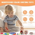 thumbnail image 4 of Montessori Toys YHHYTOY para niños pequeños de 3 años que clasifican colores, 4 of 6