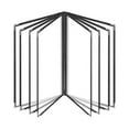 thumbnail image 4 of Menu Book Holders Metal Corners Letter Size Holders Transparent Menu Folder Menu 8 Page 16 View, 4 of 8