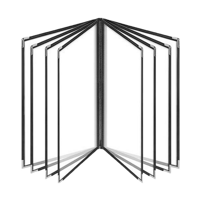 crativent PVC Robust Clear Restaurant Menu Covers Frequent In Dynamic Restaurant Environments Hotel Coffee Shop Made Of PVC 8 Page 16 View 320x230mm