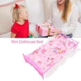 thumbnail image 4 of Mini Cama De Casa De Muñecas, Muebles De Dormitorio De Casa De Muñecas, Mini Cama Con Almohada Para Niños, 4 of 7