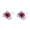 thumbnail image 3 of pitrice 1/2/3/5 Maille Fascinator Femmes Coiffe Prom Maquillage Nuptiale Scène Réglable Performance Photo Coiffe Fille Bande de Cheveux Vert 2PCS, 3 of 6