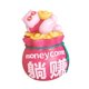 thumbnail image 5 of Figura de gato, estatua de la cornucopia, decoración Feng Shui, artesanía, adorno de escritorio Rosa, 5 of 9