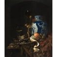 thumbnail image 2 of Willem Kalf 15x17 Black Ornate Wood Framed Double Matted Museum Art Print Titled - Still Life with a Chinese Porcelain Jar (1669), 2 of 5