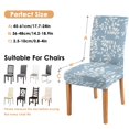 thumbnail image 5 of Vintage Butterfly Bloom Country Dining Chair Covers 4 Pack Washable Polyester Stretch Slipcovers Removable Seat Protector for Rustic Home, 5 of 6