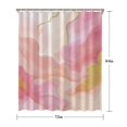 thumbnail image 5 of Pink Gold Wave Marble Pattern Shower Curtain 72"x84" ,Bathroom Decorative Shower Curtains Set with 12 Hooks,Modern Waterproof Washable Shower Curtain, 5 of 6