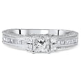 thumbnail image 2 of Pompeii 1 1/20ct Princess Cut Diamond Engagement Ring 14K White Gold (G/H,I1-I2), 2 of 3