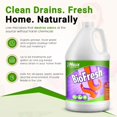 thumbnail image 2 of Enzyme Drain Cleaner & Deodorizer for Sink Drain, Showers, Septic Systems, Bathroom & Kitchen - Smell Remover for Fruit Fly Garbage Disposals, Dishwasher & Washing Machines - (1 Gallon), 2 of 4