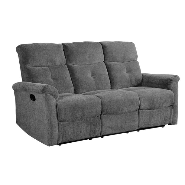 Treyton Sofa (Motion) in Gray Chenille - Walmart.com - Walmart.com