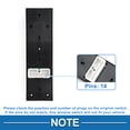 thumbnail image 4 of Interruptor de ventana eléctrica para automóvil Unique Bargains, lado del conductor delantero izquierdo, control de ventana para Kia Optima 2006-2010, negro, 4 of 7