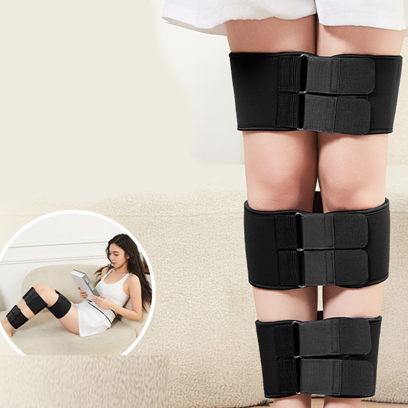 X O Leg Alignment Support Bands Adjustable Compression Straps For Comfortable Fit And Daily Postures Correction