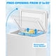 thumbnail image 5 of Cesta extraíble Chest Freezer Joy Pebble de 198 litros y 7.0 pies cúbicos, color blanco, 5 of 7