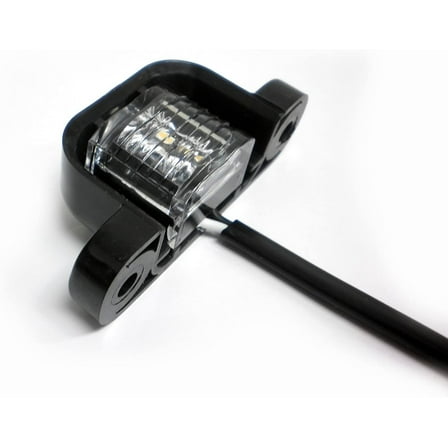 TecNiq LED License Plate Lamp Black Plastic Housing Truck Trailer RV Camper