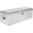 thumbnail image 1 of 48x15x15in Aluminum Truck Bed Tool Box Heavy Duty Diamond Plate Chest Waterproof Storage with Lock for Trucks Trailers RVs Garage, 1 of 8