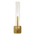 thumbnail image 2 of Curva Integrated LED 19in Brass Wall Light with Handcrafted Glass, 2 of 17