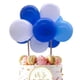 thumbnail image 4 of sweethay Cake Topper Home Wedding Party Cake Globo Cinta Pajitas Decoración Pastelería Decoración Plata Negro Glitter Globo Type11 NO11, 4 of 6