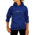 thumbnail image 1 of UKAP Sudadera con Capucha y cordón para Mujer, Jersey de Manga Larga para otoño, Tops Sueltos Informales de Color sólido Liso, 1 of 2