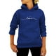 thumbnail image 1 of Oucaili Sudadera con capucha para mujer de manga larga otoño jersey liso color sólido Tops, 1 of 2