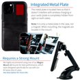 thumbnail image 3 of Dockem iPhone 11 Pro Exec M2 Wallet Case; Built-in Metal Plate, 2 Card Slots, Black, 3 of 9