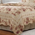 thumbnail image 3 of Juego de colcha Greenland Home Antique Rose Full/Queen Size, color crudo, 3 of 9