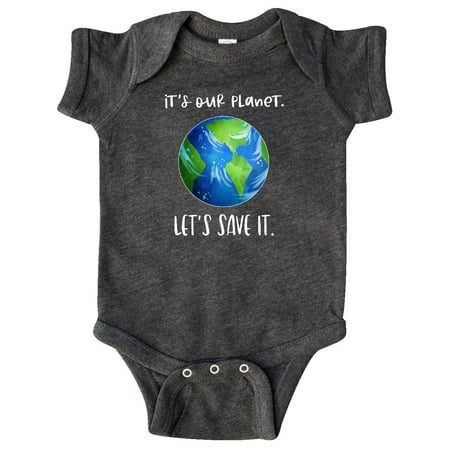 

Inktastic It s Our Planet Let s Save It Earth Day Gift Baby Boy or Baby Girl Bodysuit