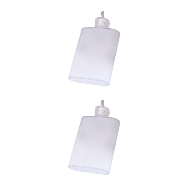 Frasco de alcohol de licor de cadera Injueey plástico duradero Easy-toCap Blanco 2Conjunto