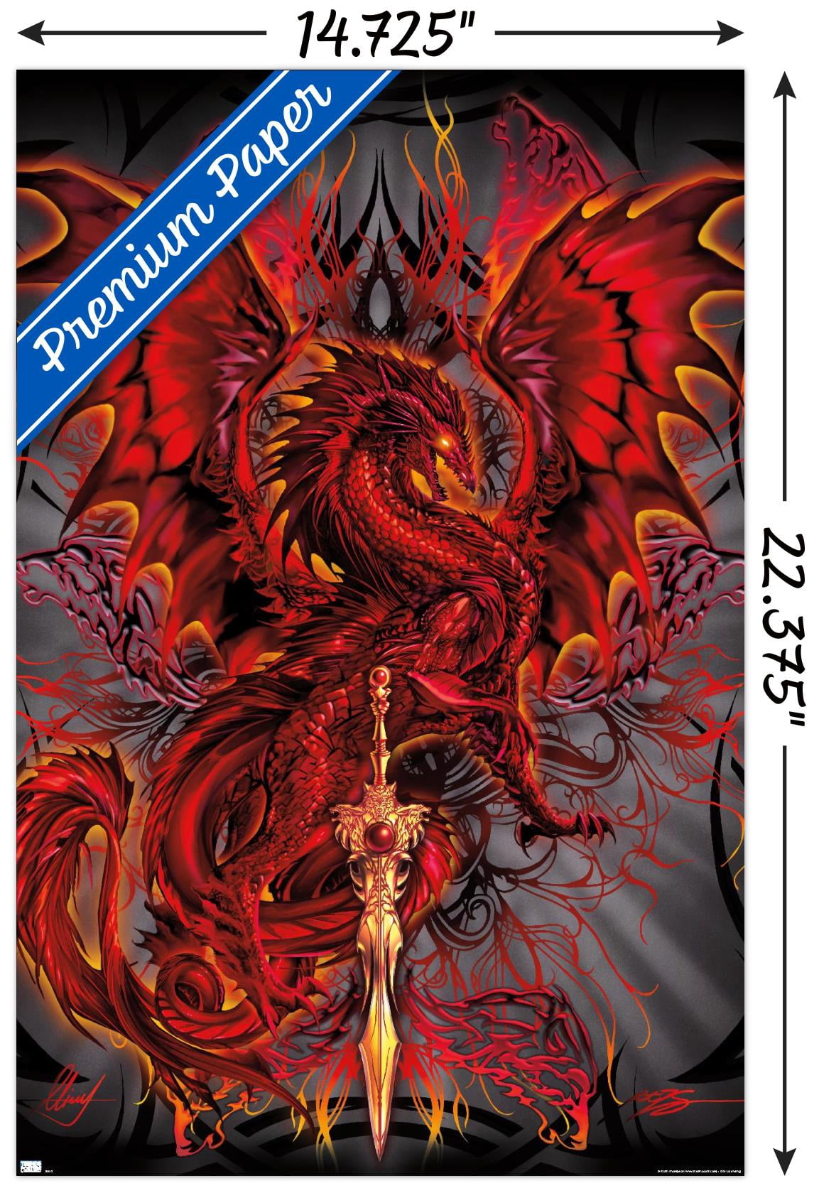 Ruth Thompson - Dragonblade Bloodblade Wall Poster, 14.725" x 22.375"