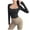 Black, variant on Hauaitttt Women Sports Wear with Pad Long Sleeve Yoga Wear (extended Version) Oversized Tee for Women Tee Shirts Girls Women Compression Long Sleeve Shirt Long Sleeve Compression Shirt Women Miss