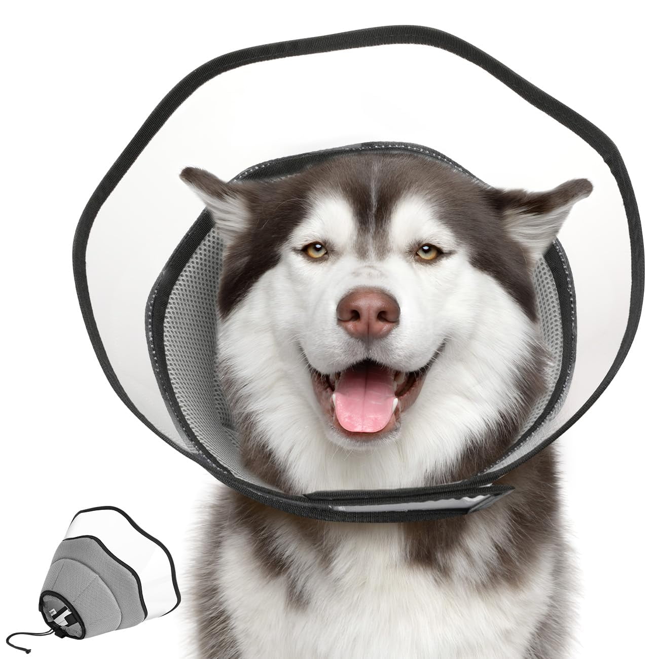 Adjustable Soft Dog Cone Collar for Post Surgery Recovery Breathable and Protective Cone for Large Medium and Small Dogs Prevents Licking Ideal for Dog Surgery XX Walmart