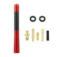 thumbnail image 1 of Unique Bargains 1 Set 12cm 4.7' Car AM FM Radio Signal Antenna Mast Universal Carbon Fiber Pattern Red, 1 of 6