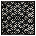 thumbnail image 3 of SAFAVIEH Cambridge Kyle Geometric Wool Area Rug, Black/Ivory, 6' x 6' Square, 3 of 9