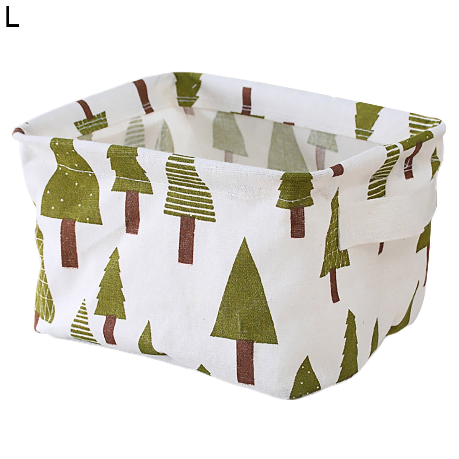 HEVIRGO Decorative Storage Bin with Handle Cotton Flax Widely Usage