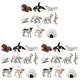 thumbnail image 1 of Animales polares juguete animal oso foca conejo mini juego para niños 30 piezas, 1 of 2