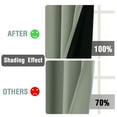 thumbnail image 6 of H.Versailtex Contemporary 100% Blackout Grommet Curtains for Bedroom, 52 x 84 Inches, 2 Panels, Light Sage, 6 of 6