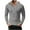 Gray, variant on Men's Lightweight Button Waffle Hoodie Solid Color Casual Long Sleeve Athletic Pullover Sweatshirt Black