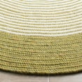 thumbnail image 3 of SAFAVIEH Braided Lars Geometric Reversible Area Rug, Green/Ivory, 4' x 6' Oval, 3 of 11