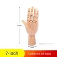 thumbnail image 5 of Figura de mano izquierda/derecha articulada oponible seccionada de madera de 7 pulgadas, modelo de mano de maniquí para dibujar, dibujar y pintar (mano izquierda + derecha), 5 of 5