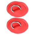 thumbnail image 4 of Patch en D en PVC, Accessoires de Pont Réutilisables et Durables Patch D'Anneau en D 2 Pcs pour Grilles de Toit Remorques Feuilles de Sol pour Bateau Gonflable Kayak Canot en PVC Jaune, Bleu, Rouge, Émeraude, 4 of 8