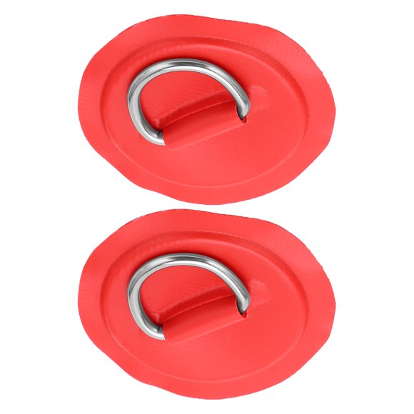 PVC D Patch, Durable Deck Accessories Long Service Life D- Pad for PVC Inflatable Boat Kayak Canoe for Roof Racks Trailers Ground Sheets Red