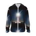 thumbnail image 1 of Fotbe Peggy's Cove Lighthouse Chaqueta con Protección Solar UPF 50+ para Hombre y Mujer, Camisa con Capucha y Bolsillos-Small, 1 of 7