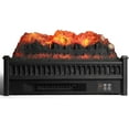 thumbnail image 7 of TURBRO Eternal Flame EF23-PB Electric Fireplace Logs, 23" Remote Control Fireplace Insert Log Heater, Realistic Pinewood Ember Bed, Thermostat, Timer, 1400W Black, 7 of 7