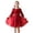 Red, variant on Wdgfv Girls Sequin Tutu Dress Toddler Tulle Sparkly Long Sleeve Fall Winter Party Dresses Grey 7-8 Years