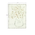 thumbnail image 2 of Creative Co-Op Embossed Metal Wall Art with Flowers in Vase, Distressed White, 2 of 7