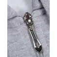 thumbnail image 3 of Fangasis Men Hoodies Drawstring Sweatshirt Zip Up Sweatshirts Men's Casual Pullover Regular Fit Winter Hooded Tops Grey XL, 3 of 5