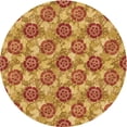 thumbnail image 1 of Ahgly Company Machine Washable Indoor Round Transitional Beer Orange Area Rugs, 8' Round, 1 of 7
