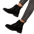 thumbnail image 6 of KEVCHE Womens Side Zipper Combat Boots with Round Toe Lace-Up Design, Warm Fashion Boots for Fall Winter with Non-Slip Sole, Comfortable Lightweight Casual Boots for Daily Activities, 6 of 6