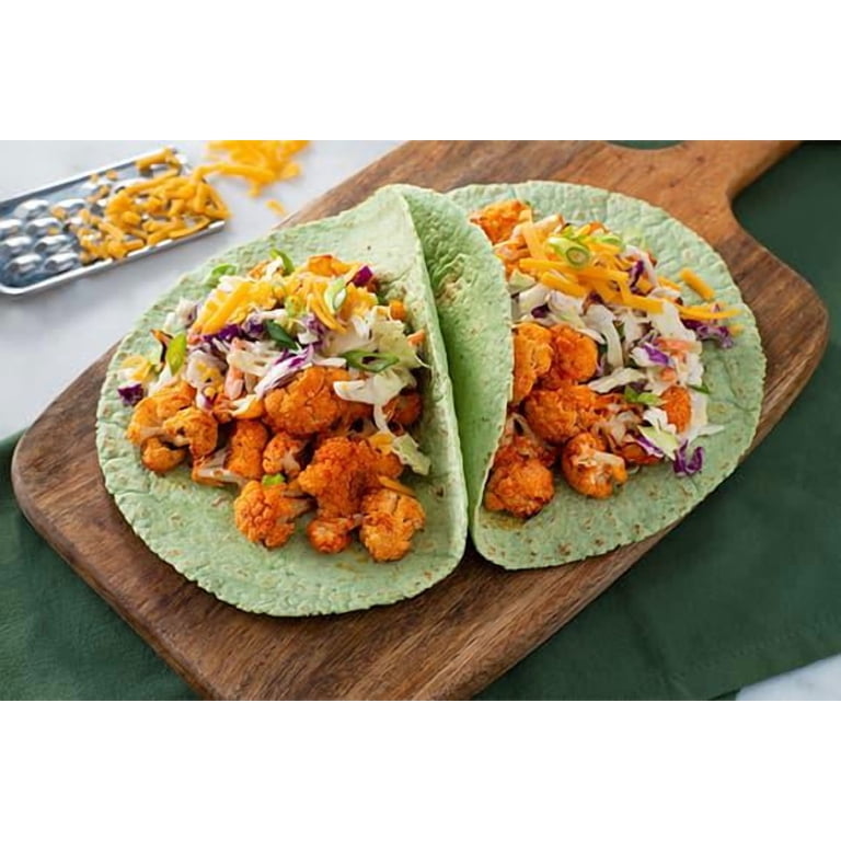 Mission Zero Net Carbs Spinach Soft Taco Tortilla 2 Pack, 8 Count