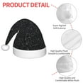 thumbnail image 4 of Balery Black Glitter Pattern Santa Hat Christmas Hat Funny Christmas Hat Christmas Knitted Beanie Hat For Kids, 4 of 6